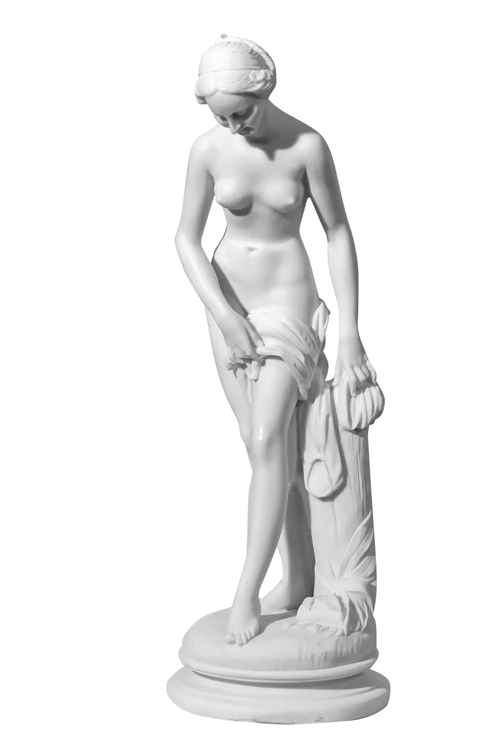 Cosmopolitan Aesthetics Hannover und Braunschweig - Klassische weiße Marmorstatue einer Frau vor weißem Hintergrund