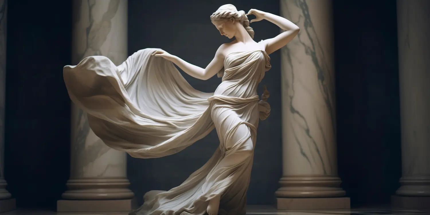 Cosmopolitan Aesthetics Hannover und Braunschweig - Marmorstatue einer Ballerina.